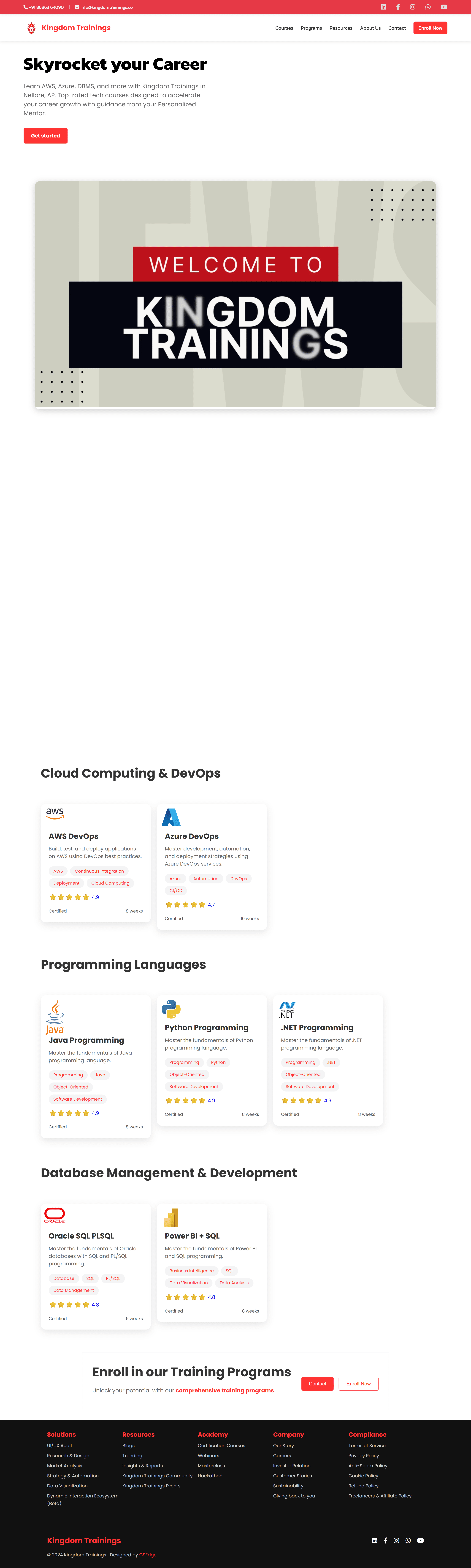 Kingdom Trainings Preview