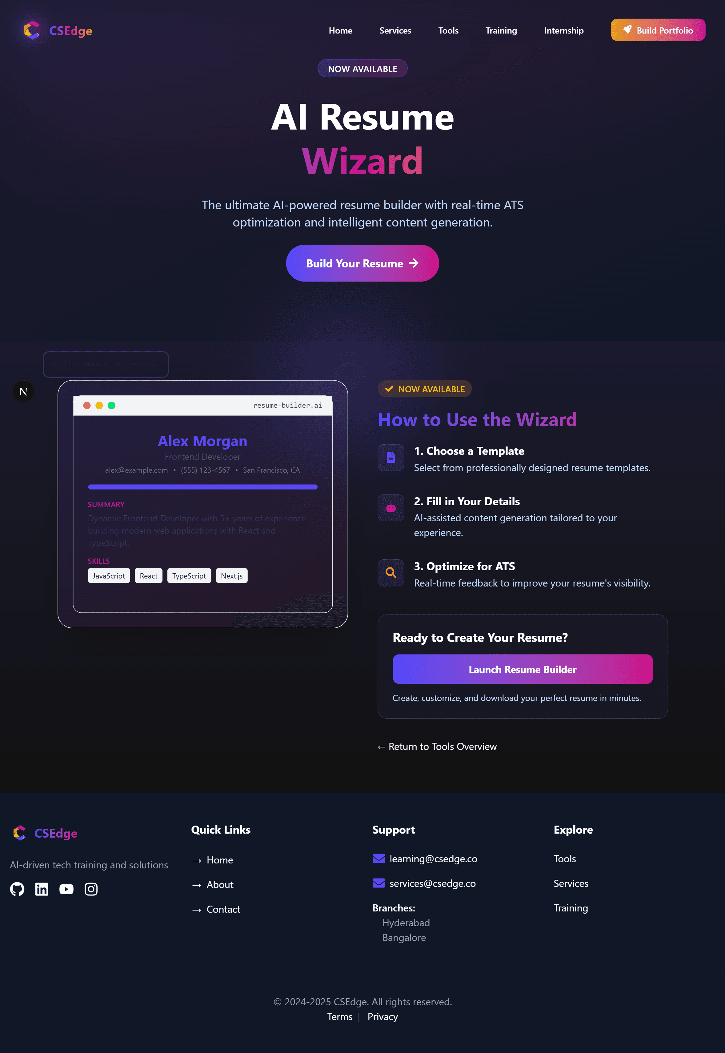 AI Resume Wizard Preview