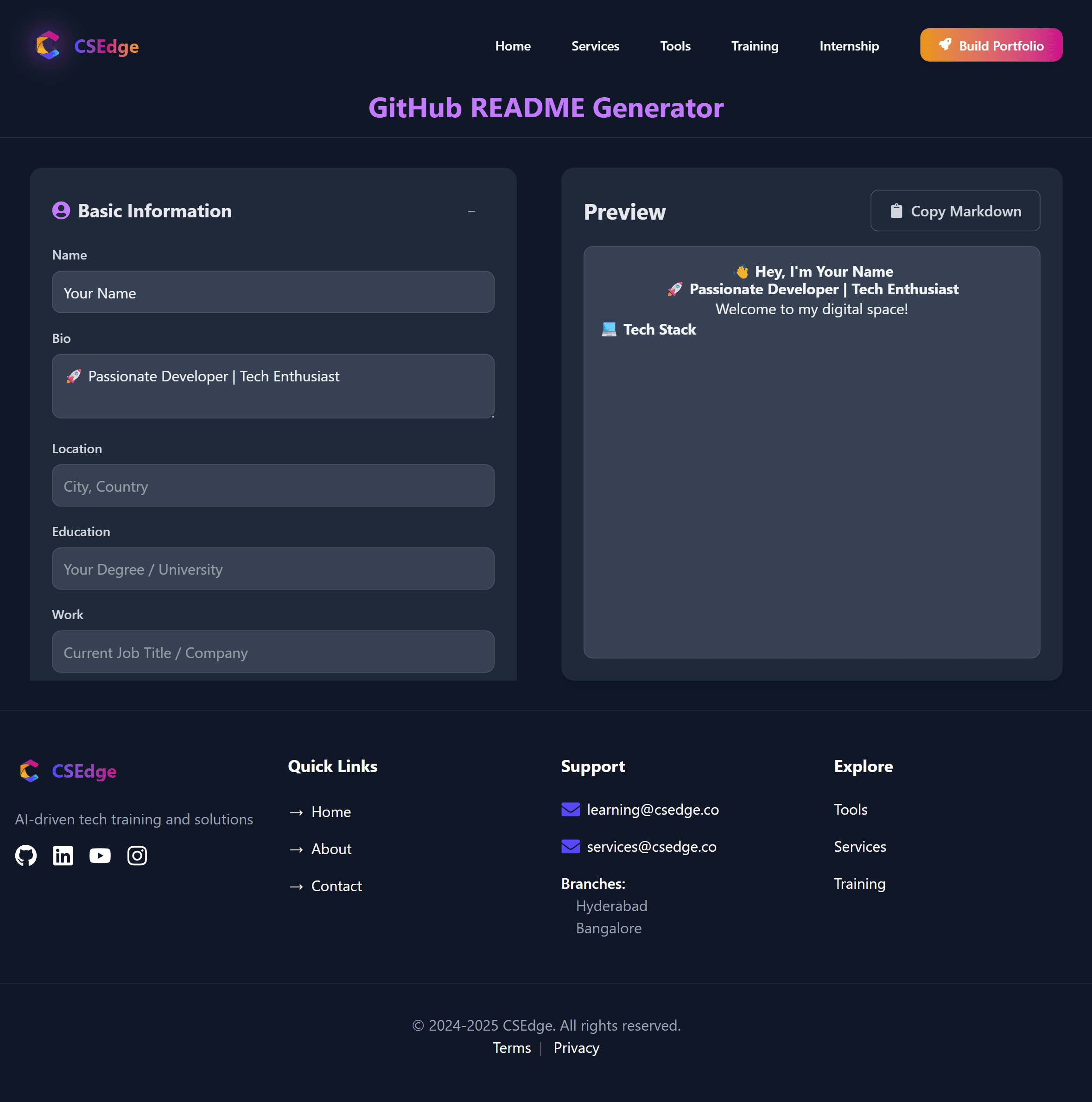 Automated Readme Generator Preview